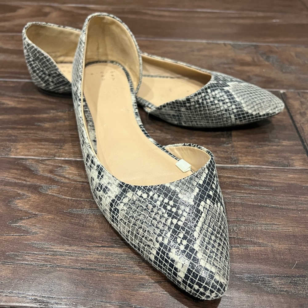 Women’s flat snake, print shoe